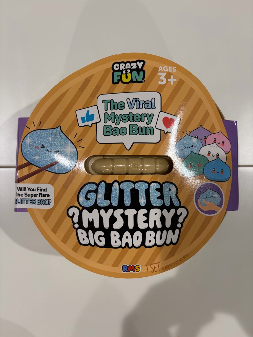 Brand New Sealed RMS Glitter Mystery BIG Bao Bun Squishy Dumpling Viral Sold Out